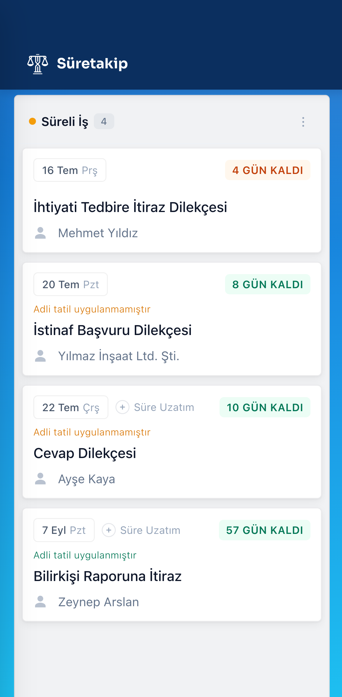 Süretakip mobil uygulama